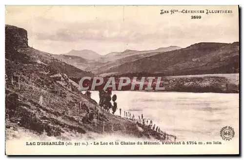 Ansichtskarte AK Lac d'Issarles Le Lac et la Chaine du Mezeno