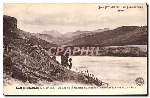 Cartes postales Lac d'Issarles Le Lac et la Chaine du Mezeno