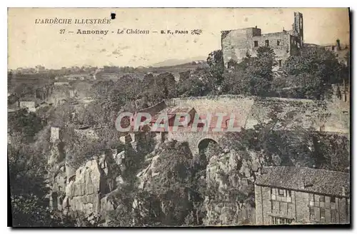 Ansichtskarte AK l'Ardeche Illustree Annonay Le Chateau