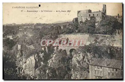 Cartes postales l'Ardeche Illustree Annonay Le Chateau