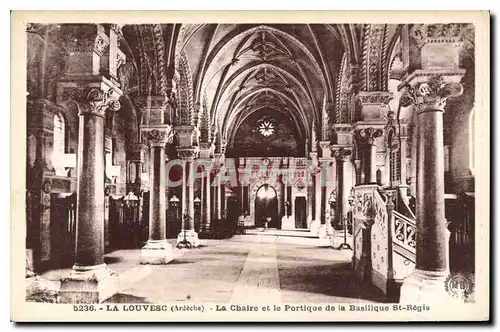 Cartes postales La Louvesc Ardeche La Chaire et le Portique de la Basilique St Regis