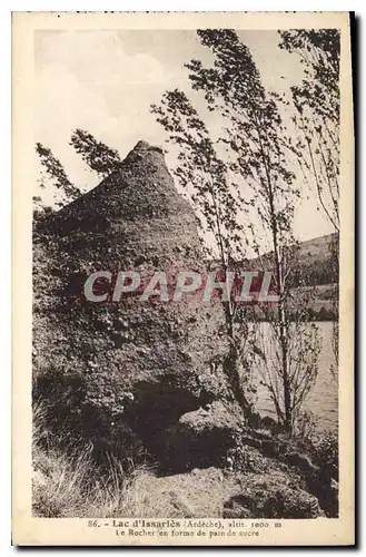 Cartes postales Lac d'Issarles Ardeche Le Rocher en forme de pain de sucre