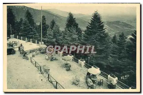 Ansichtskarte AK La Louvesc Ardeche Hotel du Mont Besset Les Terrasses vue sur les Alpes el la Vallee du Rhone