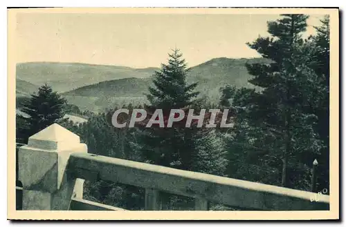 Cartes postales La Louvesc Ardeche Hotel du Mont Besset Des Fenetres de l'Hotel les terrasses La vue sur les Alp