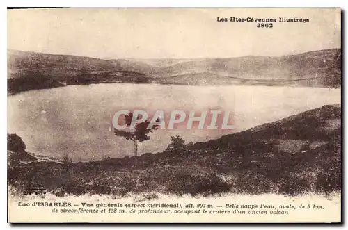 Cartes postales Les Htes Cevannes Illustree Lac d'Issarles Vue generale