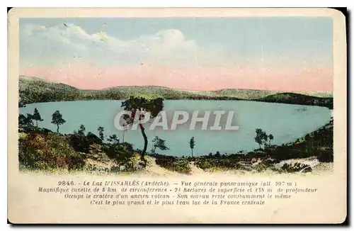 Cartes postales Le Lac d'Issarles Ardeche Vue generale panoramique