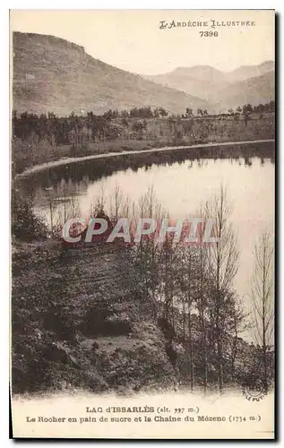 Ansichtskarte AK l'Ardeche Illustree  Le Rocher en pain de sucre et la Chaine du Mezeno