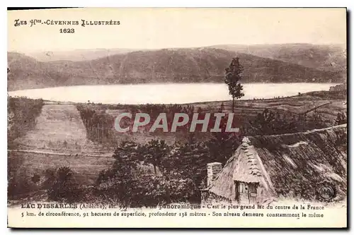 Ansichtskarte AK Les Htes Cavennes Illustrees Lac d'Issarles Ardeche Vue panoramique c'est le plus grand vue du c