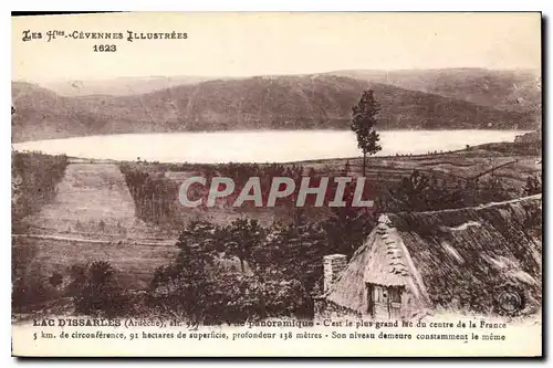 Cartes postales Les Htes Cavennes Illustrees Lac d'Issarles Ardeche Vue panoramique c'est le plus grand vue du c