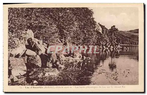 Ansichtskarte AK Lac d'Issarles Ardeche Ardeche Les bords pittoresque du Lac