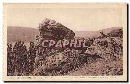 Ansichtskarte AK Lac d'Issarles Ardeche Le Sphinx