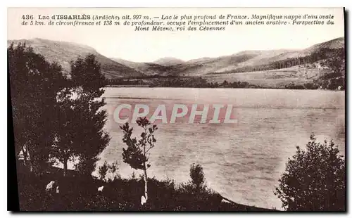 Ansichtskarte AK Lac d'Issarles Ardeche Lac le plus de France