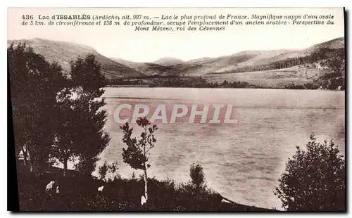 Cartes postales Lac d'Issarles Ardeche Lac le plus de France