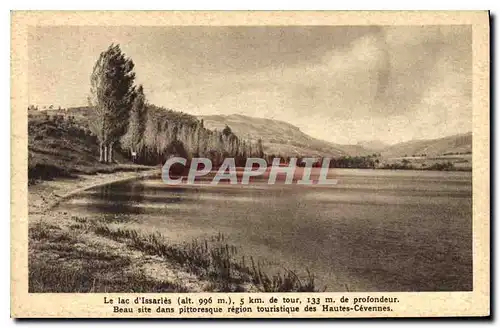 Ansichtskarte AK Lac d'Issarles Ardeche Beau site dans pittoresque region touristique des Hautes Cevennes