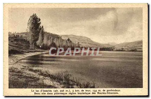 Cartes postales Lac d'Issarles Ardeche Beau site dans pittoresque region touristique des Hautes Cevennes