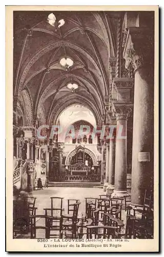 Ansichtskarte AK La Louvesc Ardeche L'Interieur de la Basilique St Regis