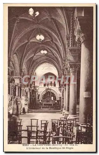 Cartes postales La Louvesc Ardeche L'Interieur de la Basilique St Regis