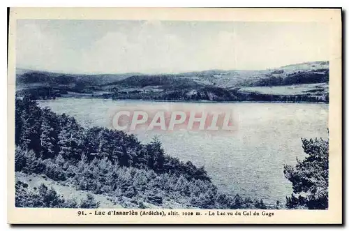 Cartes postales Lac d'Issarles Ardeche Le Lac vu du Col du Gage