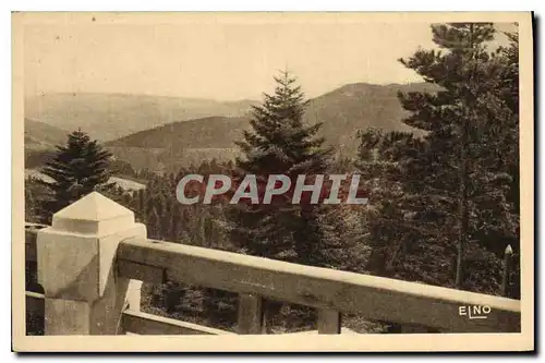 Cartes postales La Louvesc Ardeche La Vallee d'Ay vue de la terrasse de l'Hotel du Mont Besset