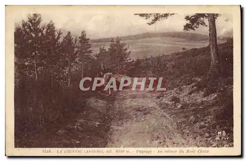 Cartes postales La Louvesc Paysage Au retour du Mont Chaix