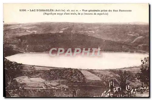 Cartes postales Lac d'Issarles Ardeche Vue generale prise du Suc Ramenou