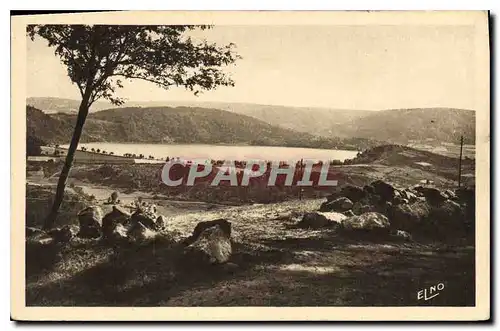 Ansichtskarte AK Lac d'Issarles Ardeche Paysage pris de la Sage