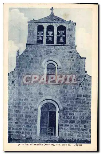 Ansichtskarte AK Lac d'Issarles Ardeche l'Eglise