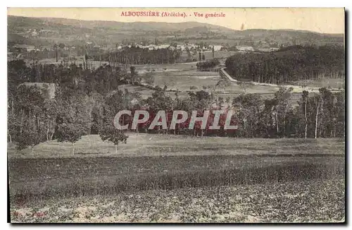 Ansichtskarte AK Alboussiere Ardeche Vue generale