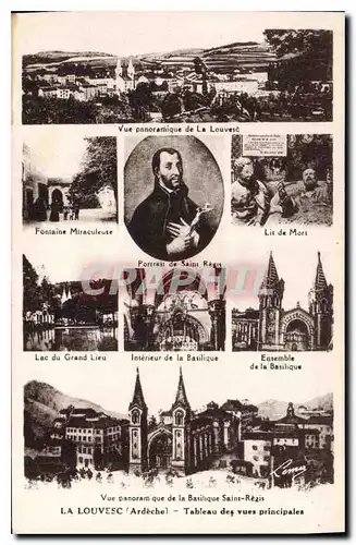 Cartes postales La Louvesc Ardeche Tableau des vues principales
