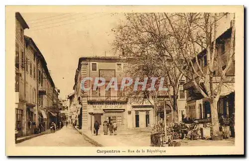 Ansichtskarte AK Carpentras Rue de la Republique