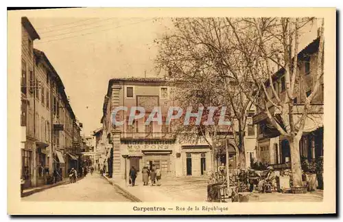 Ansichtskarte AK Carpentras Rue de la Republique