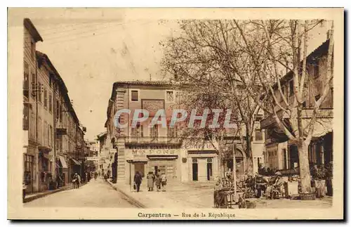 Cartes postales Carpentras Rue de la Republique