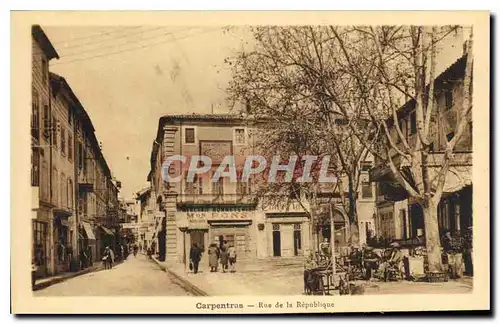 Ansichtskarte AK Carpentras Rue de la Republique