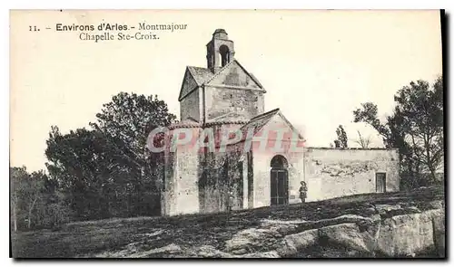 Ansichtskarte AK Environs d'Arles Montmajour Chapelle Ste Croix