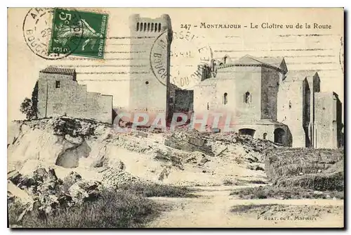 Cartes postales Montmajour le Cloitre vu de la Route