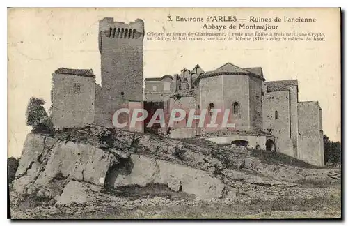 Ansichtskarte AK Environs d'Arles Ruines de l'ancienne Abbaye de Montmajour