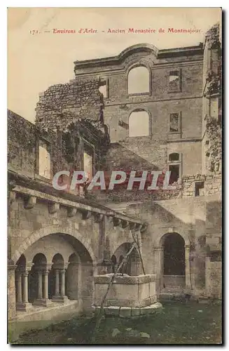 Cartes postales Environs d'Arles ancien Monastere de Montmajour