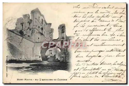 Cartes postales Mont Major l'Escalier du Cloitre