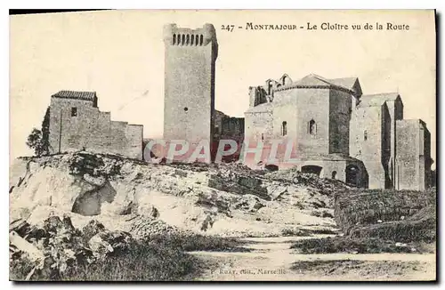 Cartes postales Montmajour le Cloitre vu de la Route