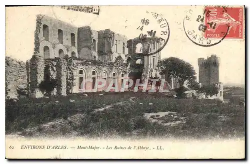 Ansichtskarte AK Environs d'Arles Mont Major les Ruines de l'Abbaye