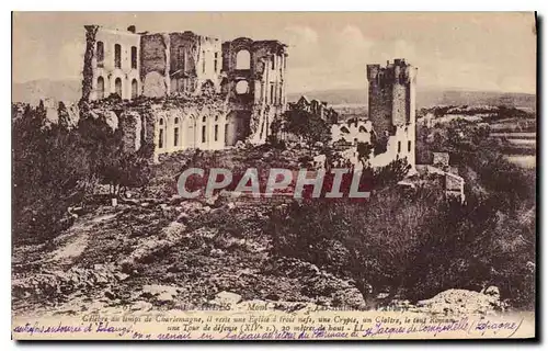 Ansichtskarte AK Environs d'Arles Mont Major les Ruines de l'Abbaye