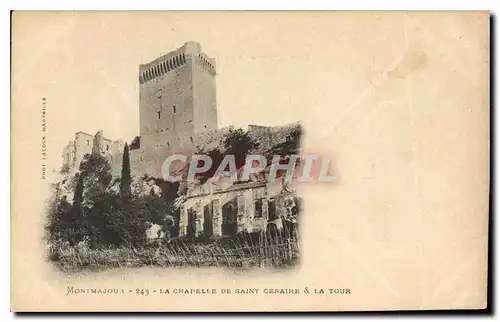 Cartes postales Montmajour la chapelle de Saint Cesaire et la Tour