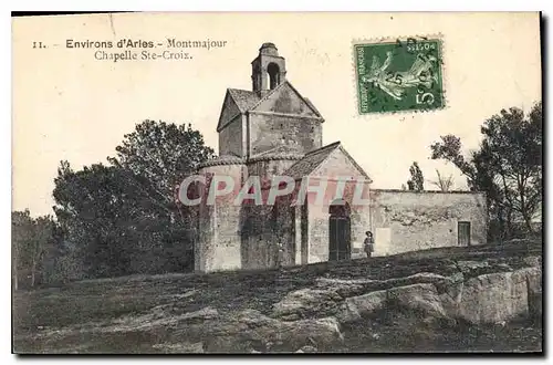 Ansichtskarte AK Environs d'Arles Montmajour Chapelle Ste Croix