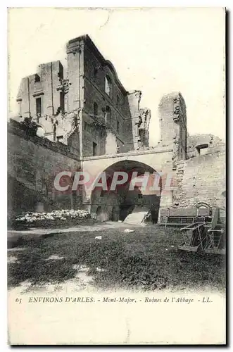 Ansichtskarte AK Environs d'Arles Mont Major Ruines de l'Abbaye