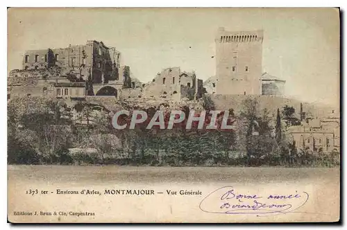 Cartes postales Environs d'Arles Montmajour vue generale