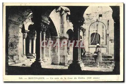 Cartes postales Montmajour un Coin de la Cour du Cloitre XII siecle