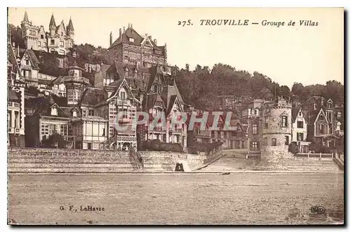 Cartes postales Trouville Groupe de Villas