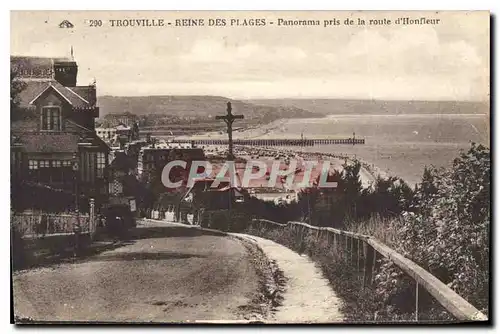 Cartes postales Trouville Reine des Plages Panorama pris de la Route d'Honfleur