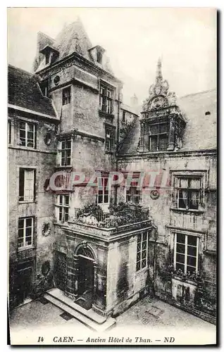 Cartes postales Caen ancien hotel de Than