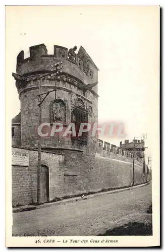 Cartes postales Caen la Tour des Gens d'Armes